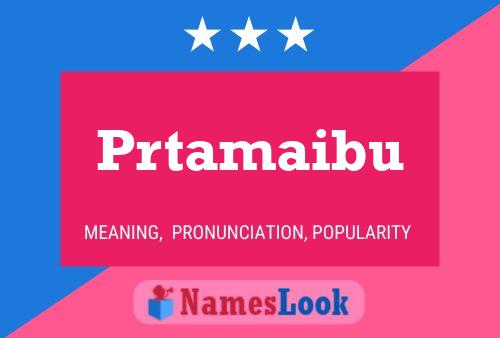 Prtamaibu Name Poster