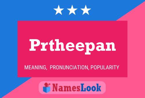 Prtheepan Name Poster