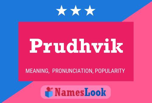 Prudhvik Name Poster