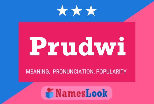 Prudwi Name Poster