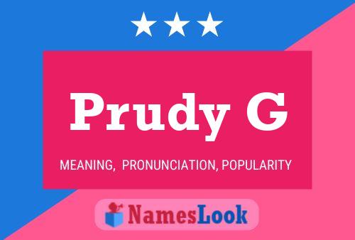 Prudy G Name Poster