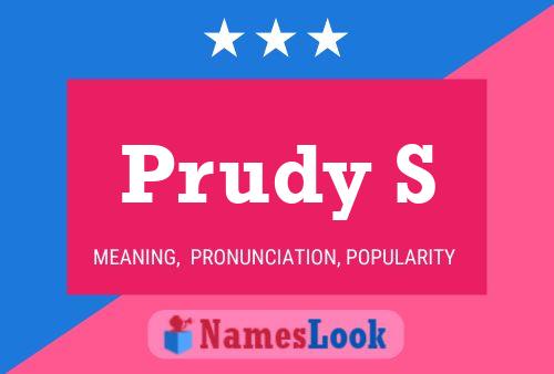 Prudy S Name Poster