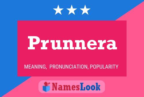 Prunnera Name Poster