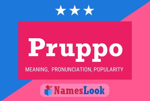 Pruppo Name Poster