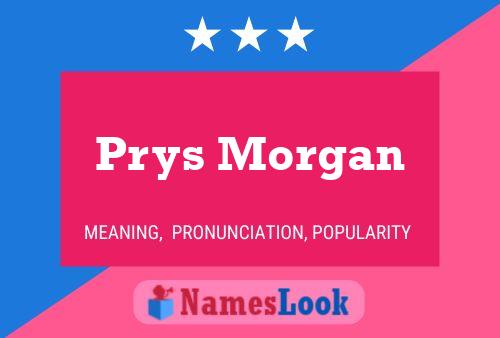 Prys Morgan Name Poster