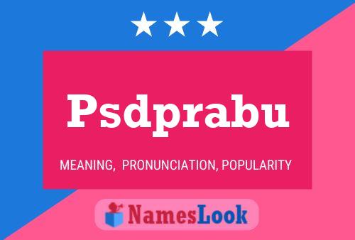 Psdprabu Name Poster