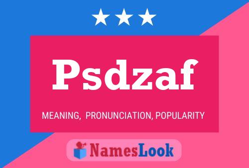 Psdzaf Name Poster