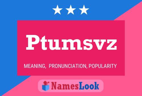 Ptumsvz Name Poster