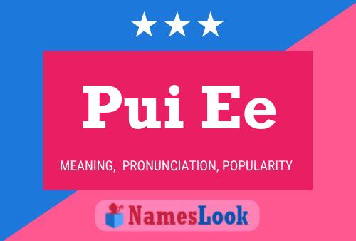 Pui Ee Name Poster