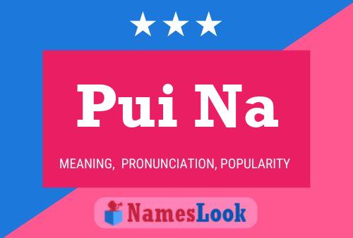 Pui Na Name Poster