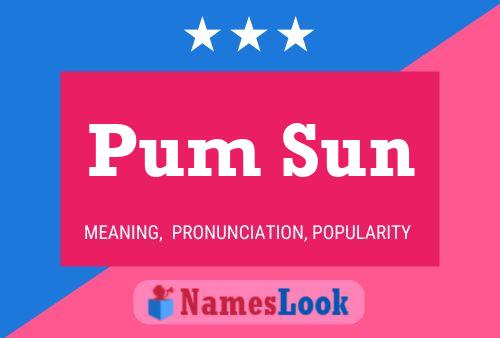 Pum Sun Name Poster