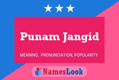 Punam Jangid Name Poster