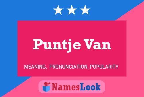 Puntje Van Name Poster