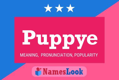 Puppye Name Poster