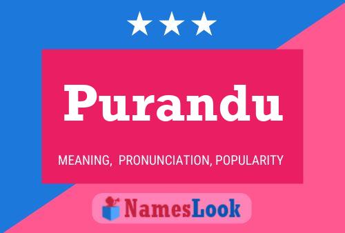 Purandu Name Poster