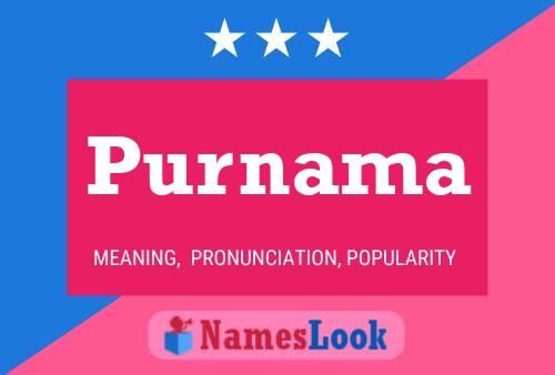 Purnama Name Poster