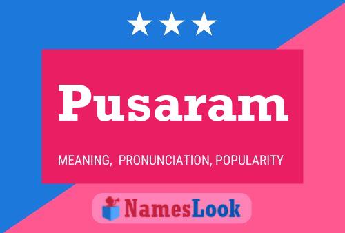 Pusaram Name Poster