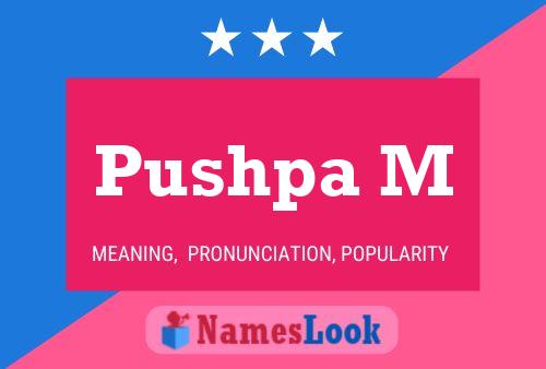 Pushpa M Name Poster