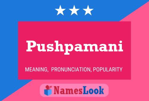 Pushpamani Name Poster