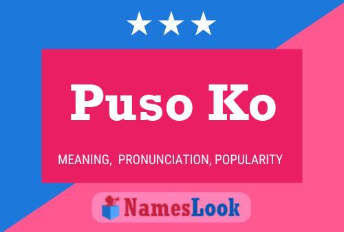 Puso Ko Name Poster