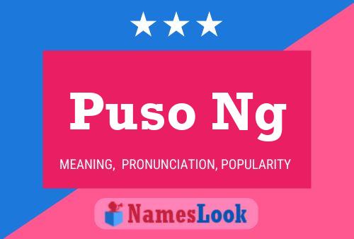 Puso Ng Name Poster