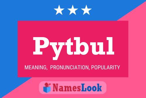 Pytbul Name Poster