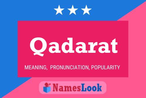 Qadarat Name Poster