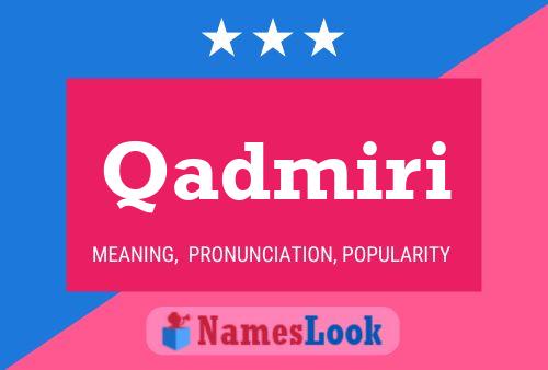 Qadmiri Name Poster