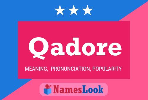 Qadore Name Poster