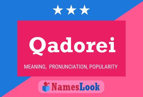 Qadorei Name Poster