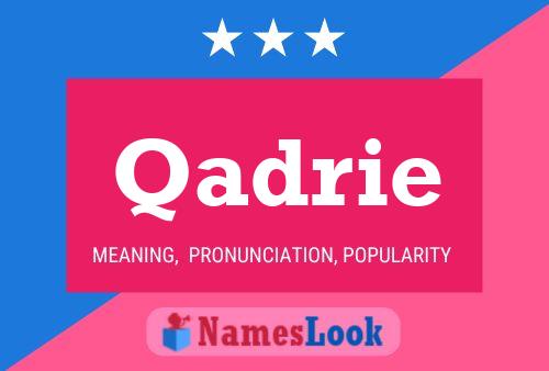 Qadrie Name Poster