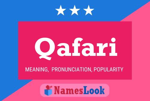 Qafari Name Poster