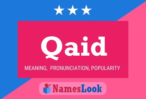 Qaid Name Poster