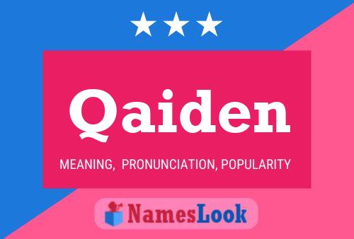 Qaiden Name Poster