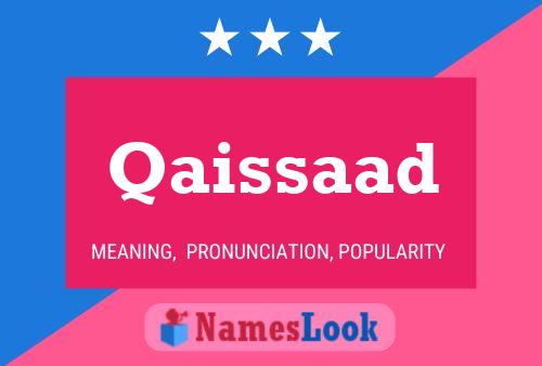 Qaissaad Name Poster