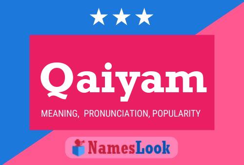 Qaiyam Name Poster