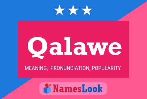 Qalawe Name Poster