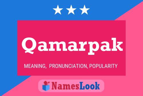 Qamarpak Name Poster