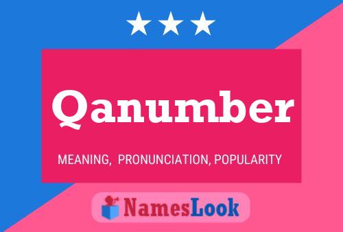 Qanumber Name Poster