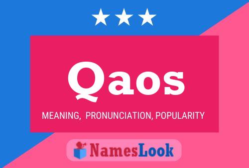 Qaos Name Poster