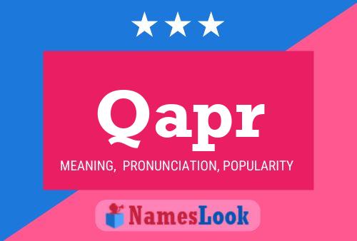 Qapr Name Poster