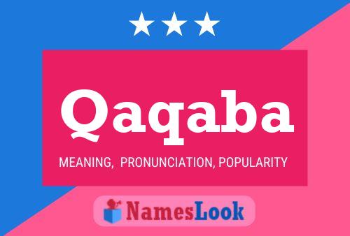 Qaqaba Name Poster