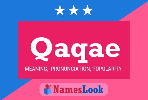 Qaqae Name Poster