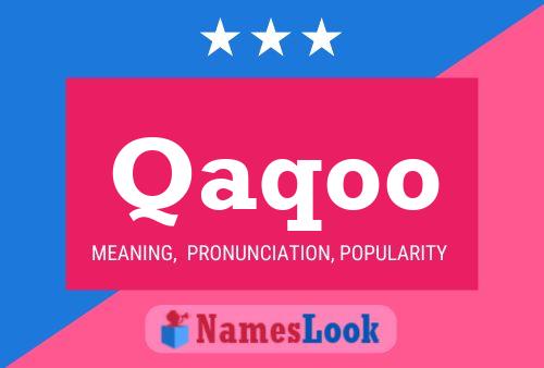 Qaqoo Name Poster