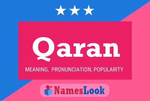 Qaran Name Poster