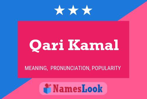 Qari Kamal Name Poster