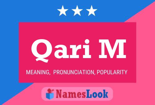 Qari M Name Poster