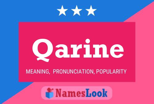 Qarine Name Poster