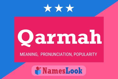 Qarmah Name Poster