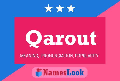 Qarout Name Poster